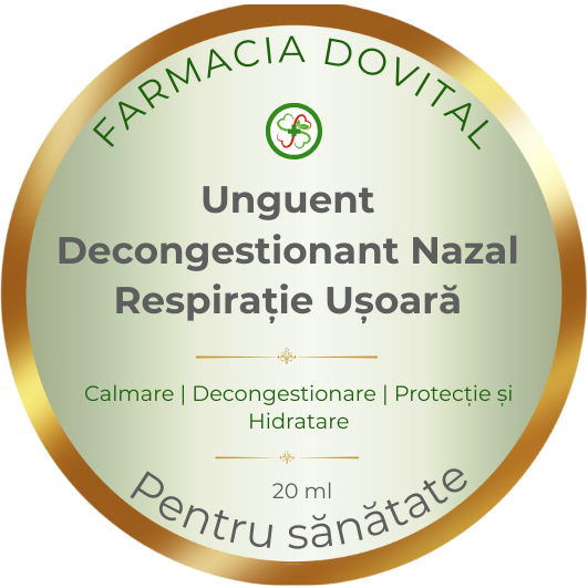 Unguent decongestionant nazal (respirație ușoară) 20 ml